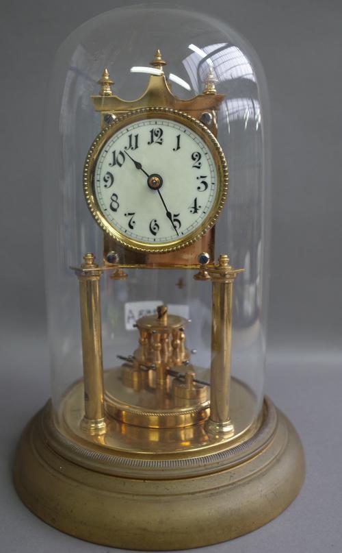 A year-going torsion timepieceNo. 136118, circa 1900The movement with square plates, escape and four further wheels to the barrel, large brass rotatin