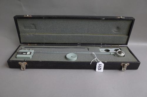 An Allbrit planimeter, 40cm, in a fitted case and four further cased planimeters. (5)