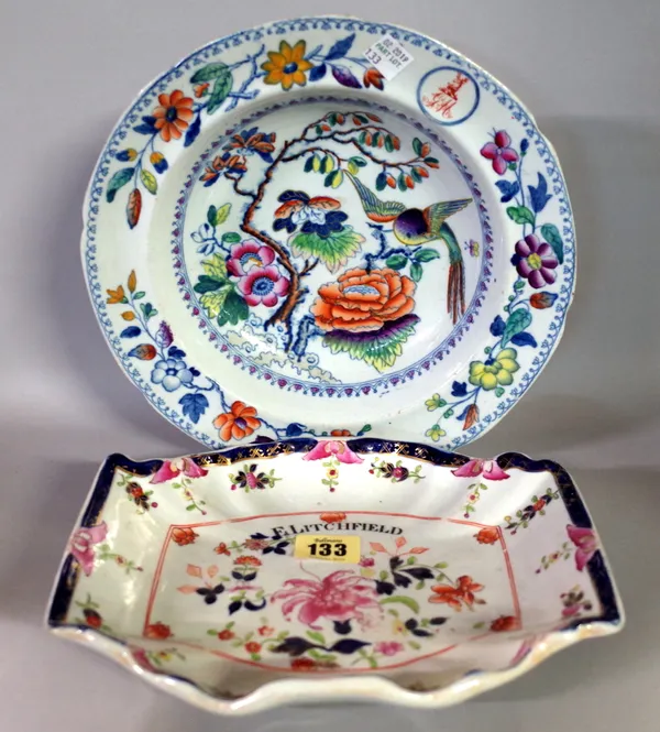 Masons Ironstone ware, to include; bowls, plates, small ashets one inscribed E Litchfield (qty).