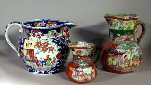 A quantity of jugs, to include; Masons and other factories (qty).