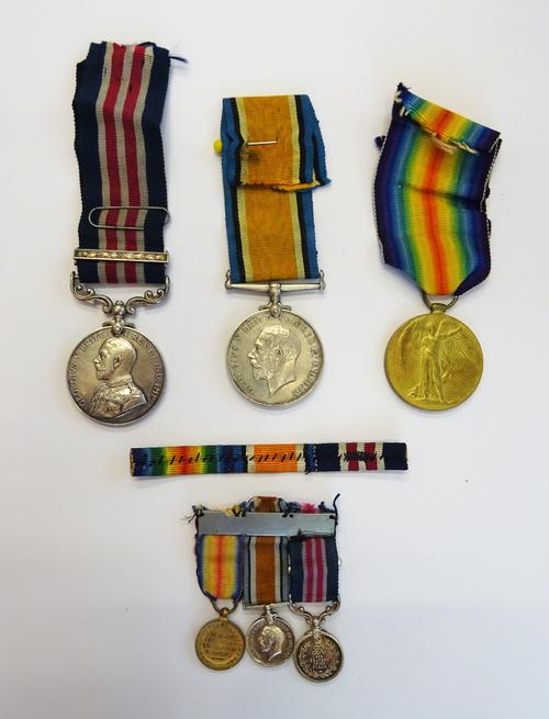 A Military Medal George V Field Marshall's bust issue to 1262018 GNR:H.L.SIMPSON. 6/SGE:BY:CAN:G.A., a 1914-18 British War Medal and a 1914-19 Victory