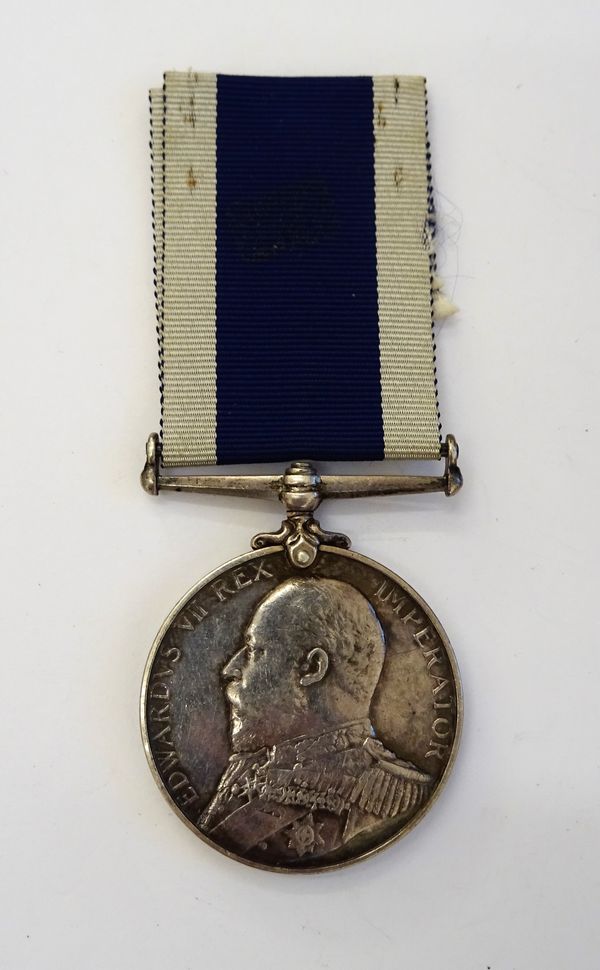 An Edward VII Navy Long Service and Good Conduct medal to JAMES WHITE, CORPL NO 4832 PLYMO. R.M.L.I.