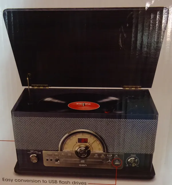 An 'Ion Superior LP', 7-in-1 music centre.