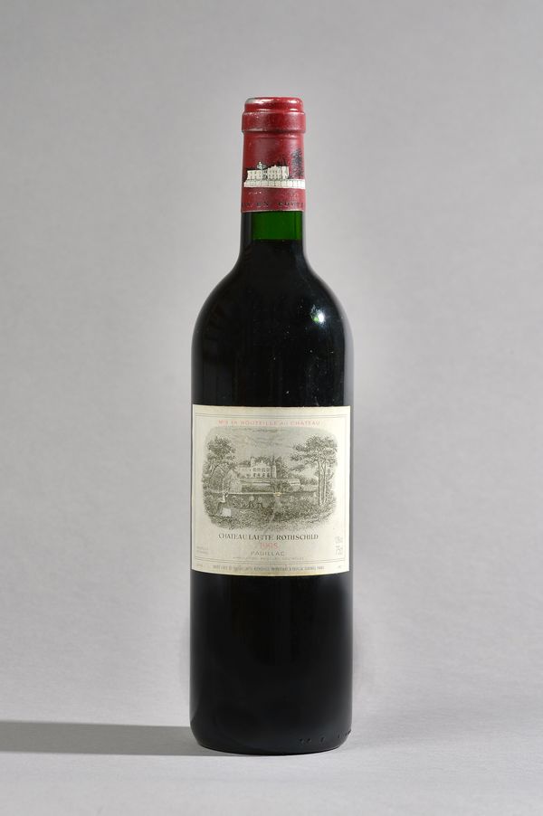 One bottle of 1995 Chateau Lafite Rothschild Pauillac. Illustrated