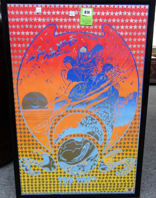 THE WHO / PINK FLOYD / CREAM:  two phsychedelic posters by Hapshash & the Coloured Coat, 1967, and a Cream black and white poster, 1967:   The Who, 'I