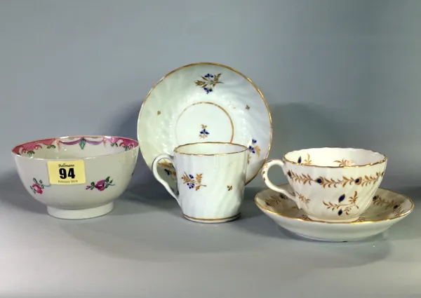 Early 19th century English ceramics including; mostly tea ware, Derby and similar factories (qty).