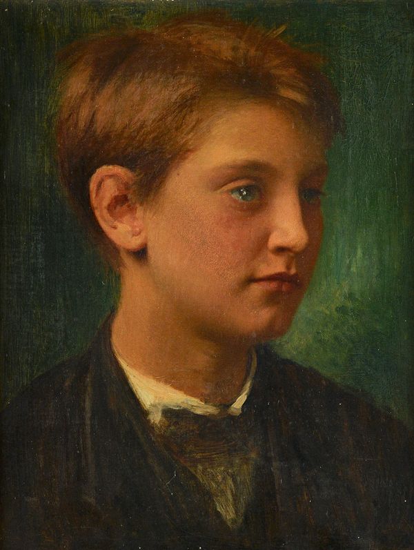 Paul Alfred de Curzon (1820-1895), Henri de Curzon, enfant, oil on canvas, 40cm x 31cm. Illustrated Catalogue no.973 in Henri de Curzon's catalogue of