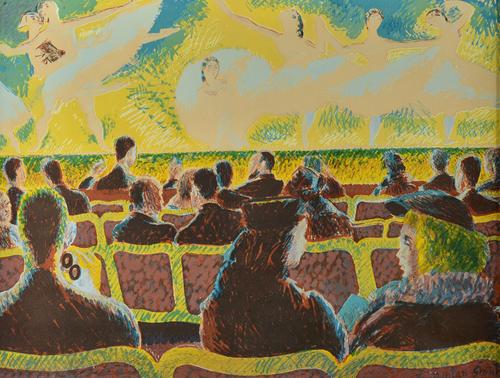 Duncan Grant (1885-1978), At the Ballet - A View from the Stalls, autolithograph printed in colours, circa 1938, printed by Curwen Press, London, publ