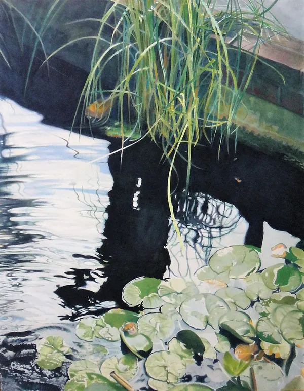 Norman Rowe (b.1929), Reflection, oil on canvas, 152.5cm x 122cm  DDS