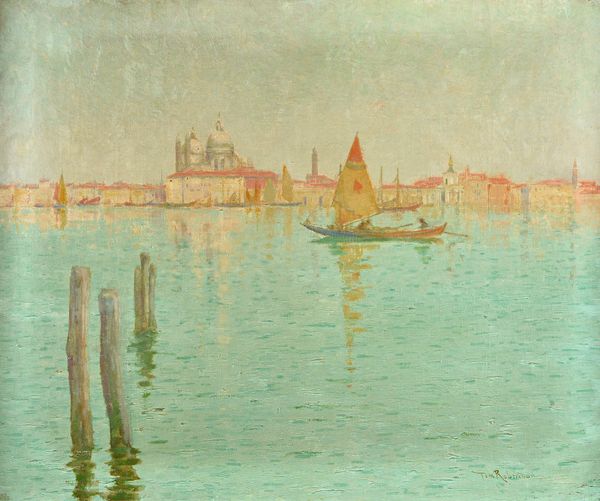 Tom Robertson (1850-1947), Venice from the lagoon, oil on canvas, signed, 62cm x 75cm. Illustrated £25