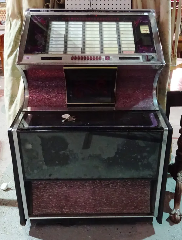 A Rock-Ola jukebox, circa 1970, (a.f.)  J6