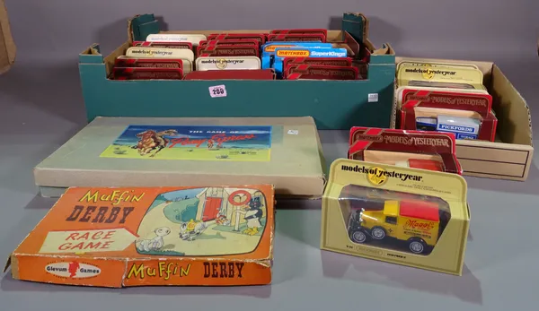 Toys, including ; a large quantity of die-cast vehicles, including Models of Yesteryear, lead figures, Pony Express game and sundry, (qty).  S4B 4771,