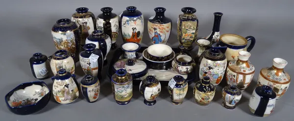 Asian ceramics, comprising; mainly 20th century Japanese export miniature vases, (qty).  S2M