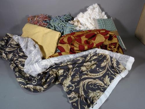 Upholstery interest; a large group of new upholstery offcuts including Colefax & Fowler, Sanderson and sundry, (qty).  S4B