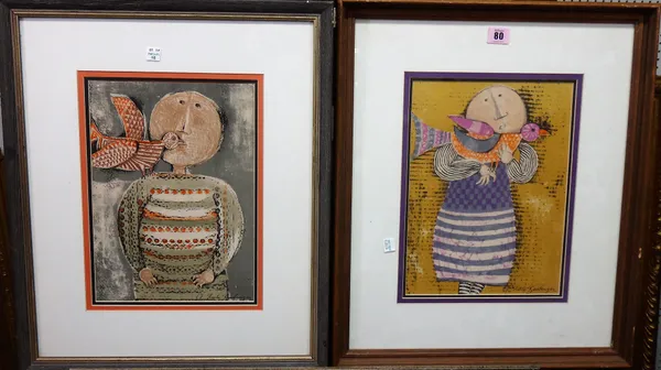 After Graciela Rodo Boulanger, Bird Suite, a pair of colour lithographs, each 31cm x 23cm.(2)  J1