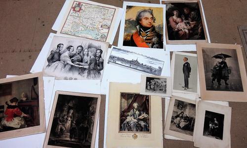 A large collection of assorted 19th and 20th century prints, engravings, lithographs and etchings, including works by or after Edward Cherry, Spy, Ben