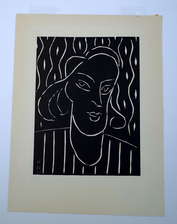 Henri Matisse (French 1869-1954), Teeny, linocut (Duthuit 723), from the edition of approximately 1500, published in XXe Siecle No 4, Christmas 1938,