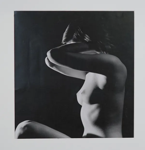 JOHN EVERARD  (fl. 1920s - 1940s) a group of three prints.  Meditation, ca. 1930s. photogravure, mounted onto tissue and further onto card, signed on