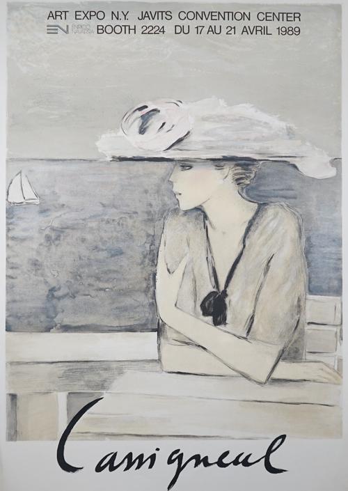 JEAN- PIERRE CASSIGNEUL  (b. 1935)  a group of four colour lithographs, including L'air du temps, Art Expo N.Y., 1989, 98.9cm x 68cm;  Expo 86 De Fran