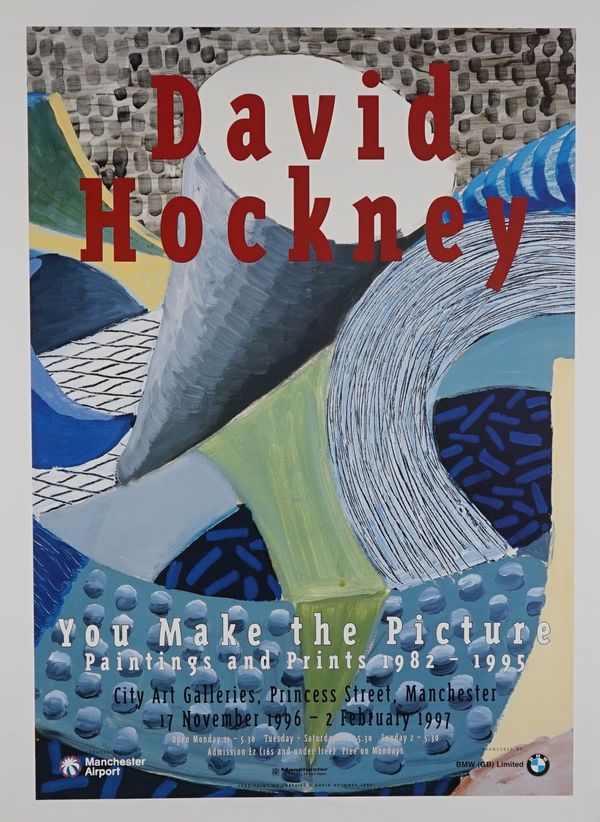 DAVID HOCKNEY EXHIBITION POSTERS:  a group of four, includes Tivoli Gardens 150th Anniversary Jubilee, 1993, Copenhagen, Denmark, 85.5cm x 62cm;  Chel