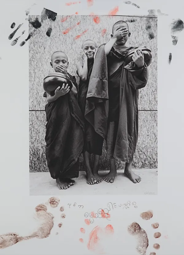 NICK ROSS  (Contemporary)  Burma, 2012 - 2015:  a group of ten pigment prints, initialled and dated lower r.h, various sizes, the largest image 30cm x