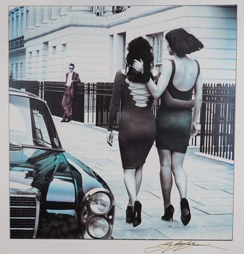 BOB CARLOS CLARKE  ( 1950 - 2006)  Untitled. a black and white toned print, ca. early 1990s, the image colour toned and printed by the photographer, s