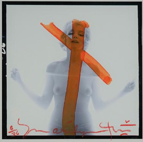 BERT STERN  (1929 - 2013)  Marilyn Crucifix II, from 'The Last Sitting, 1962'.  Limited Edition Fine Art Print, 2010, signed, titled 'Marilyn' and num