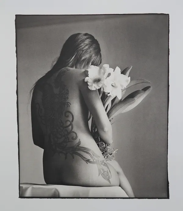 NICK ROSS  (Contemporary)  a group of three platinum prints, includes 'Pamela And Her Tattoo', 2000, limitation 1/12, initialled, titled and dated on