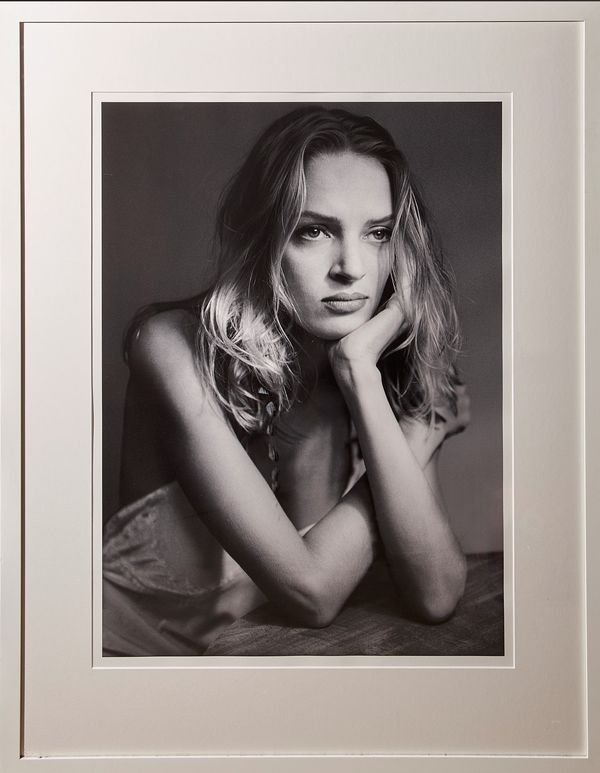 ALBERT WATSON  (b. 1942)  Uma Thurman, New York, 1993, archival pigment print, printed later, signed, titled, dated, limitation '5/10' in ink on backi