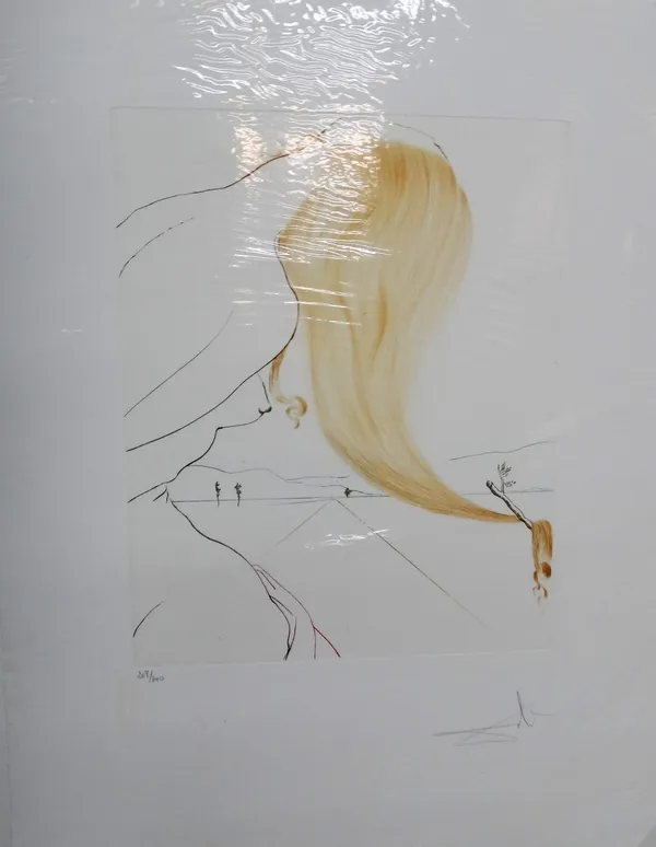 Salvador Dali (Spanish, 1904-1989), Toison d'Or, coloured etching, signed, 208/300, 39.5cm x 31.5cm.; together with Judgement of Paris by the same han
