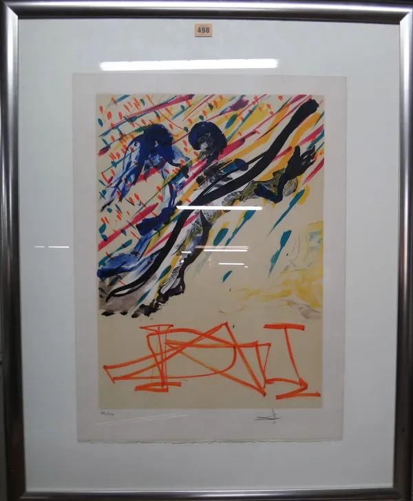 Salvador Dali (Spanish, 1904-1989), Untitled, three colour lithographs, signed and numbered, each 55.5cm x 40cm.  DDS