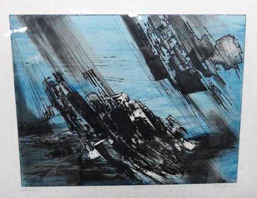 Terry Haas (b.1923) Seueteusa, colour lithograph signed and inscribed, 19/50 31.5cm x 41.5cm; together with three further woks by Linda Hill, Chrisoph