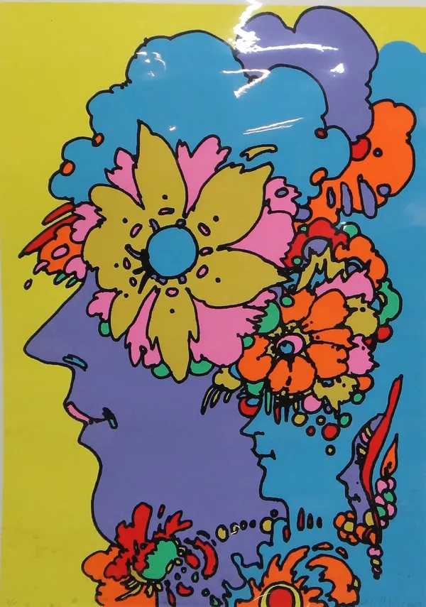 Peter Max (American b.1937), 'Mexico', colour lithograph, signed, 14/100, 71cm x 51cm.; together with two further works by the same hand.(3)