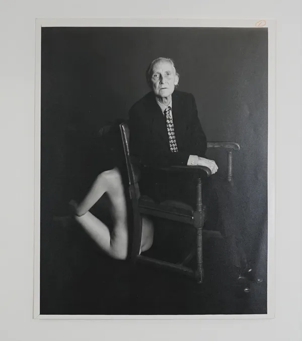 PETER KERNOT  (1937 - 1995)  Bill Brandt and Model, 1980, gelatin silver print, titled and inscribed in an unknown hand on verso, the image 25.4cm x 2