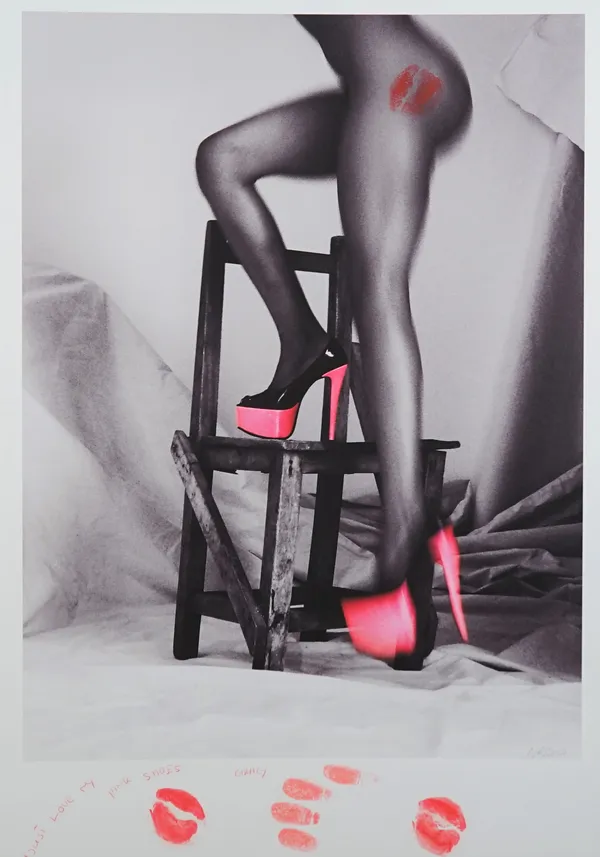 NICK ROSS  (Contemporary)  I Love My Pink Shoes, 2014;  a group of seven pigment prints, titled, dated, and initialled, the images 47cm x 33.5cm, unfr