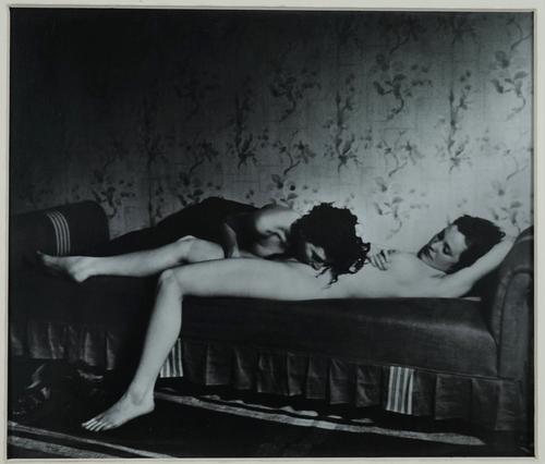 JOHN GUTMANN  (1905 - 1998)  Love Play, 1937.  gelatin silver print, signed, titled, and dated in pencil on verso, 18.5cm x 22cm within mount, unframe