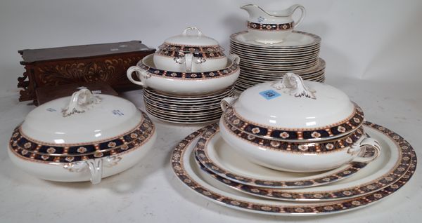 A large of quantity of decorated dinner and tea wares, Luneville, woods ware and sundry, (qty).