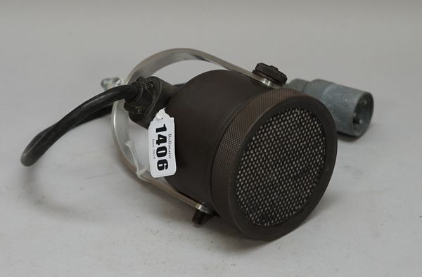 An RCA Inductor microphone, Type 50A, c. 1933.    Provenance: Property of the Late Ray Merrin, film re-recording sound mixer, part of the Oscar winnin