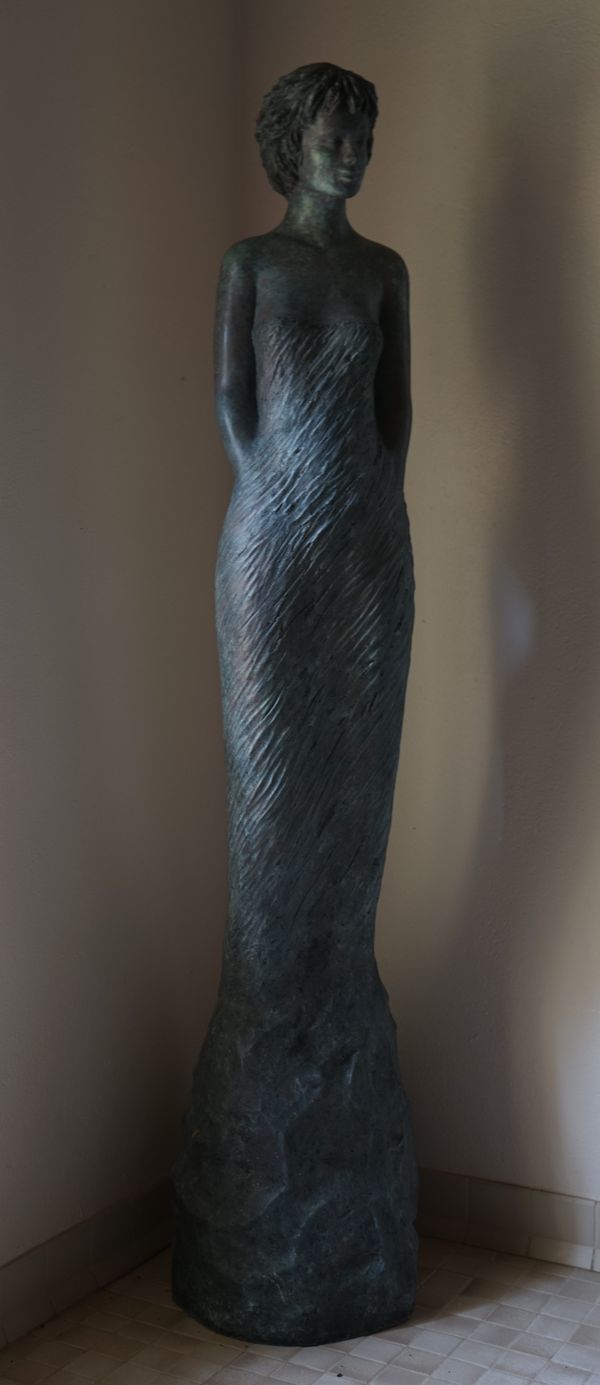 Richard, Standing lady, signed 'Richard and dated 02' bronze, 1/8, 173cm high. DDS