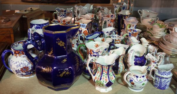 Ceramics, including a large quantity of mainly 19th century jugs, masons and others, (qty.).