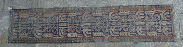 A Tabriz runner, 282cm x 60cm.