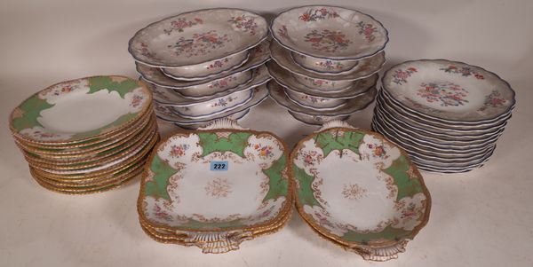 Ceramics, including; Copeland part dinner service and another 19th century part dinner service, (qty).