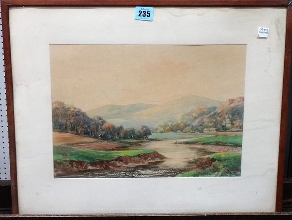 G. Healey (early 20th century), River landscapes, a pair, watercolour, both signed, each 24cm x 34cm.(2)