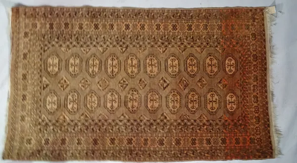 An Afghan rug, 202cm x 120cm.