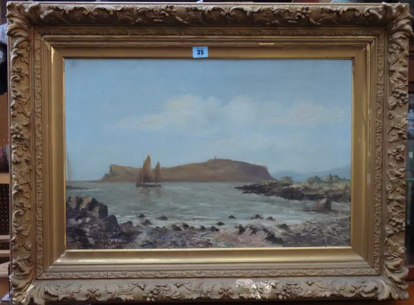 A. J. Campbell (19th/20th century), Scottish coastal scene, oil on canvas, signed, 39cm x 60cm.