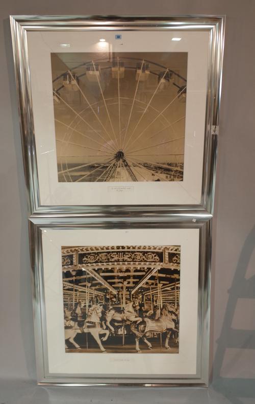 FINE ART GALLERY EXHIBITION PRINTS:  a group of three black and white photographs. 20th century reproductions, titled and mounted, Seaside, New Jersey