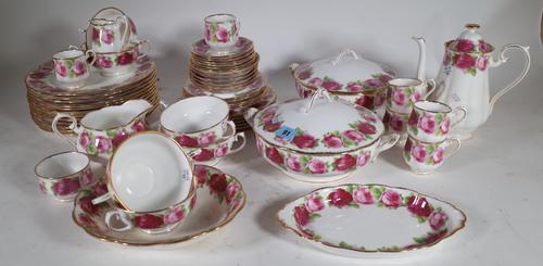 A Royal Albert, English Rose part dinner/tea service, (qty.)