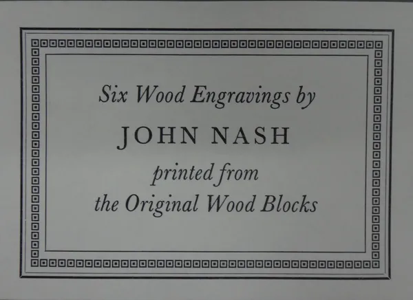 John Nash (1893-1977), Six wood engravings, printed from the original wood b,oacks, all numbered 103/150, unframed in folio, each 28.5cm x 20cm. DDS