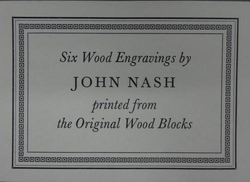 John Nash (1893-1977), Six wood engravings, printed from the original wood b,oacks, all numbered 103/150, unframed in folio, each 28.5cm x 20cm. DDS