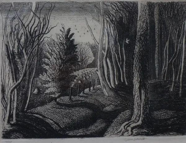 Graham Sutherland (1903-1980), Woodland, etching, signed and numbered 12/60, 12cm x 16cm. DDS